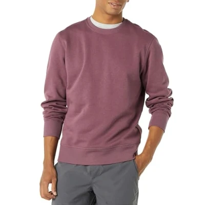 Abbildung von Amazon Essentials Herren Fleece Sweatshirt mit Rundhalsausschnitt (erhältlich in Big &amp; Tall), Purpur, XL