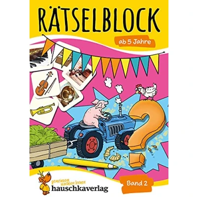 Abbildung von Rätselblock ab 5 Jahre Band 2: Bunter Rätselspaß für die Vorschule Labyrinth, Suchbilder, knobeln und logisches Denken fördern (Rätselbücher, 636)