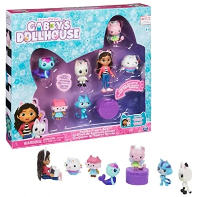 Abbildung von Gabby‘s Dollhouse, Figuren Geschenkset, Gabby mit 6 Katzenfiguren und 1 Cat Delivery Überraschungsbox, geeignet für Kinder ab 3 Jahren