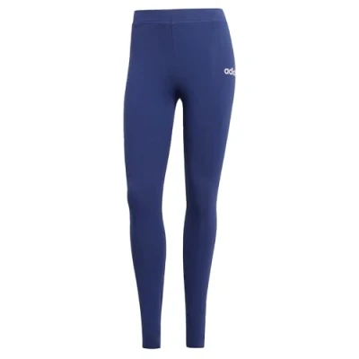 Abbildung von adidas Damen Essentials LINEAR Cotton Leggings, Dark Blue/White, S