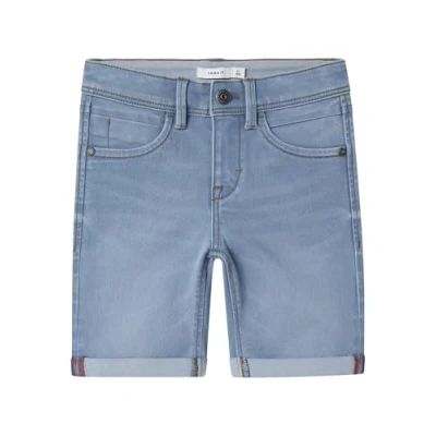 Abbildung von NAME IT Jungen Nkmsilas Slim Dnm L 2272 ax Noos Shorts, Light Blue Denim, 134 EU