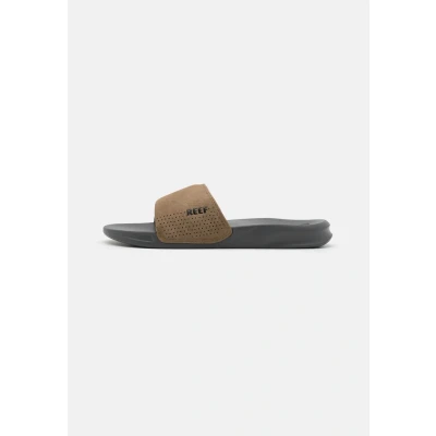 Abbildung von Reef ONE Slide Pantolette flach, Herren, Größe: 40, Grey/tan Kunststoff