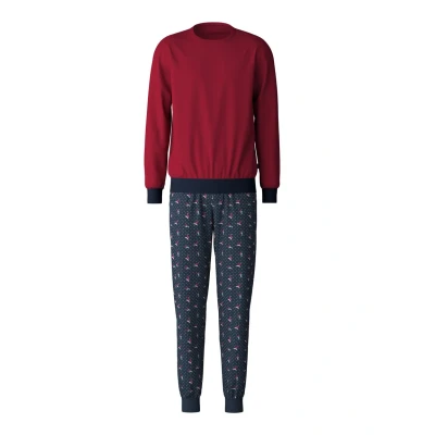 Abbildung von Calida Family Friends BÜNDCHEN Pyjama, Herren, Größe: Large, Rio red