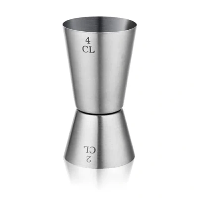 Abbildung von Kerafactum Messbecher Barmass Cocktailmessbecher Cocktail Doppelmass Skala 2cl 4cl Edelstahl Schnaps Ausgiesser Mixbecher Portionierer Zubehör Jigger Cocktails Massbecher Maatbeker Barbecher