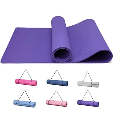 Abbildung von Good Nite Gymnastikmatte Yogamatte Fitnessmatte Rutschfest Trainingsmatte Sport Turn Matten Pilates Matte Bodenturnmatte Mit Tragegurt 183 x 61 0.6 cm (Lila)