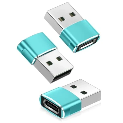 Abbildung von Basesailor USB C Buchse auf Stecker Adapter 3Stück,Typ A Ladekabel für iPhone 16 15 14 13 12 Pro Max,Airpods,iPad 8 Air 4,Samsung Galaxy Note 10 20 S20 FE Plus,S21 21 Ultra A71 A90