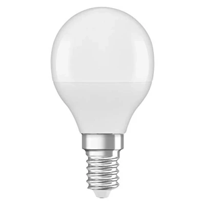 Abbildung von OSRAM LED Lampe mit E14 Fassung, Tageslicht (6500 K), Tropfenform, 4,9 W, Ersatz für 40W Glühbirne, matt, STAR CLASSIC P, Tageslichtweiß
