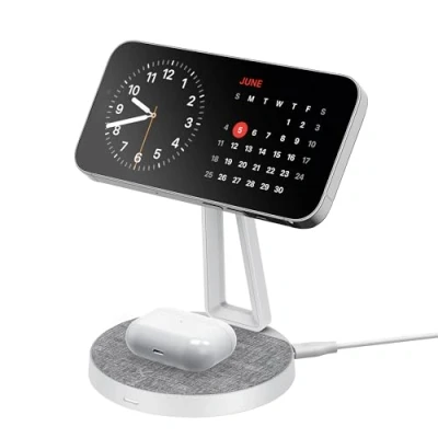 Abbildung von Xlayer Magfix Pro 2 In 1 Kabelloses Ladegerät 15W Weiß