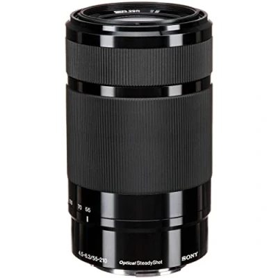 Abbildung von Sony SEL 55210 Tele Zoom Objektiv (55 210 mm, F4.56.3, OSS, APS C, geeignet für A7, ZV E10, A6000 und Nex Serien, E Mount) schwarz