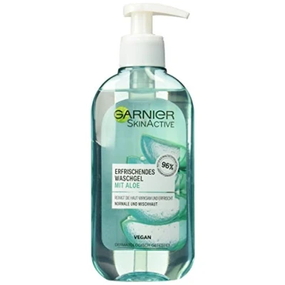 Abbildung von Garnier SkinActive Waschgel mit Aloe Extrakt Normale und Mischhaut, (200 ml)