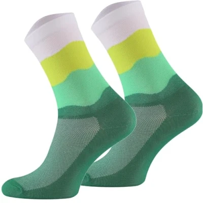 Abbildung von TODO Fahrradsocken Herren und Damen. Atmungsaktive Rennrad Socken Herren. Fahrrad Herren, Gestreifte Radsocken (COL BA_ROZ, 35 38)