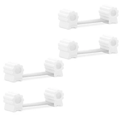 Abbildung von Navaris 4x Türstopper Kinder Klemmschutz 4 Stk. Türaufhalter gegen Zufallen und Türknallen Tür Baby Sicherung Schutz Finger weiß