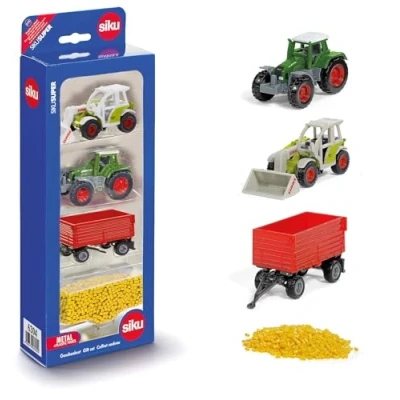 Abbildung von siku 6304, Geschenkset Landwirtschaft, 4 teilig, Metall/Kunststoff, Multicolor, Spielkombination, Bewegliche Teile