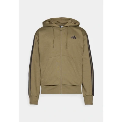 Abbildung von adidas Sportswear Sweatjacke, Herren, Größe: Medium, Olive/black