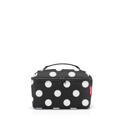 Abbildung von reisenthel beautycase quadratischer Kulturbeutel, Gepäckorganisator, Kosmetiktasche, Couleur:dots White