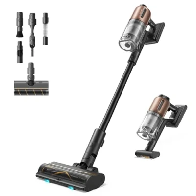 Abbildung von dreame Z20 Kabelloser Staubsauger, 250 AW Saugleistung, 90 min maximale Reinigungszeit, 99,99% Filtereffizienz, HEPA H14 Filterung, Dust Reveal Technologie, Multi Flächenabsaugung, Schmutzerkennung