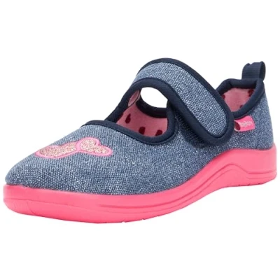 Abbildung von Playshoes Unisex Kinder Hausschuhe, Herz, 20/21 EU