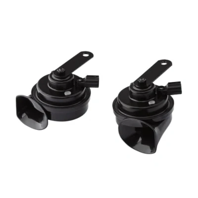 Abbildung von HELLA Fanfare OE CONNECT HORN TE26 SET 12V 110dB(A) 400Hz 500Hz Hochton/Tiefton elektrisch ECE Gehäusefarbe: schwarz Menge: 2 3FH 012 010 121