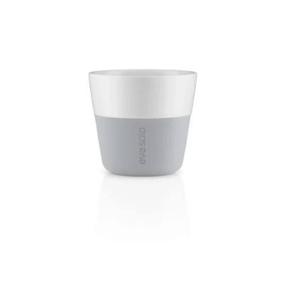 Abbildung von EVA SOLO 2 Coffee Cups Lungo Becher 230 ml 3 Typen Marble Grau Spülmaschinenfest