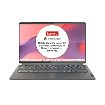 Abbildung von Lenovo IdeaPad Duet 5 Chromebook Laptop 13,3&quot; Full HD OLED Touch Display Qualcomm Snapdragon 7c Gen 2 8GB RAM 256GB eMMC ChromeOS QWERTZ grau inkl. Folio Keyboard