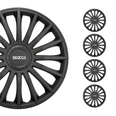 Abbildung von Sparco Satz Radzierblenden Treviso 14 Zoll Schwarz