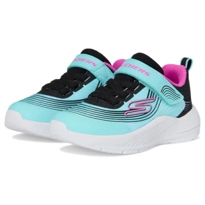 Abbildung von Skechers Jungen Mädchen Microspec Advance Sneaker, Aqua/Purple, 23 EU