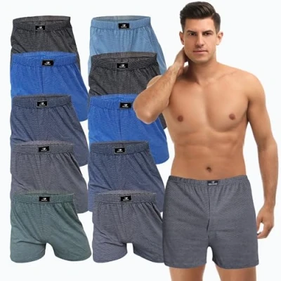 Abbildung von SGS 6 10 Pack Unterhosen Mann Herren Boxershorts Men (S, 10.Stück ohne Eingriff)