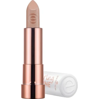 Abbildung von essence caring SHINE vegan collagen lipstick, Nr. 206, Nude, pflegend, glänzend, vegan, ohne Konservierungsstoffe, Parabene, Mikroplastikpartikel, 1er Pack (3.5g)