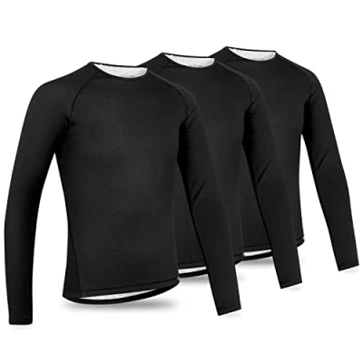 Abbildung von GripGrab Ride Thermo Baselayer Herren Fahrrad 1er und 3er Pack Langarm Anti Geruch Radsport Funktionsunterhemd Lang