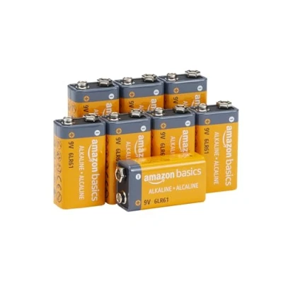 Abbildung von Amazon Basics Everyday Alkalisch batterien, 8 Stück (9V/6LR61) (Aussehen kann variieren)