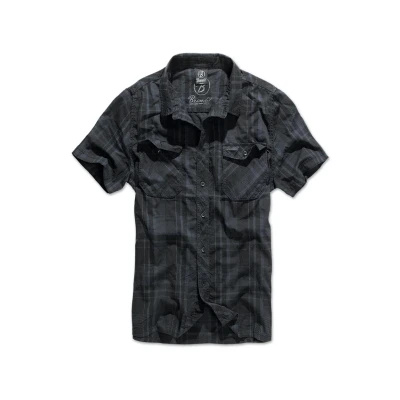 Abbildung von Brandit Roadstar Hemd, Herren, Größe: 4XL, Blk/blue