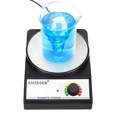 Abbildung von ANZESER Magnetrührer mit Magnetrührstäbe, Drehzahlbereich 0 3500 UpM, Rührmenge 3000ML