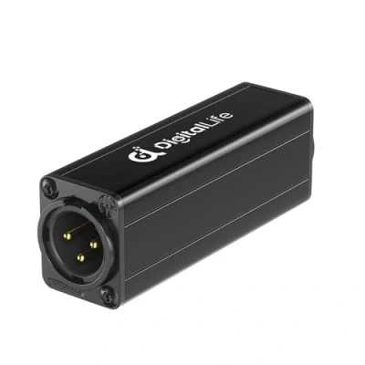 Abbildung von DigitalLife Ein Kanal XLR Audio Ground Loop Noise Isolator Brummen Entferner Passiv, A600 I, M/F