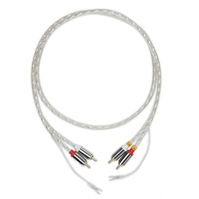 Abbildung von Pro Ject Connect it Phono E 1,23m, Hochreines Phonokabel NF Kabel mit Masseleitung für Plattenspieler 1,23m