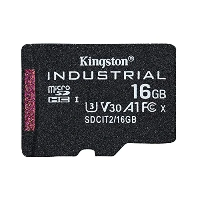 Abbildung von Kingston Industrial microSD 16GB microSDHC C10 A1 pSLC Karte + SD Adapter SDCIT2/16GB
