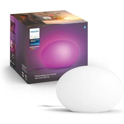 Abbildung von Philips Hue White &amp; Color Ambiance Tischleuchte Flourish, dimmbar, 16 Mio. Farben, steuerbar via App, kompatibel mit Amazon Alexa (Echo, Echo Dot)
