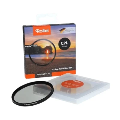 Abbildung von Rollei F:X Pro Rundfilter (77 mm, CPL Filter) Schraubfilter aus Gorilla®* Glas mit hoher Farbtreue und Reflexionsfreiheit, Size:72 mm