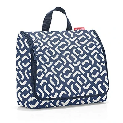Abbildung von reisenthel toiletbag XL Signature Navy praktischer Kulturbeutel mit Haken, wasserabweisendes Material