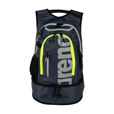 Abbildung von arena Fastpack 3.0 Sportlicher Rucksack für den Strand, das Fitnessstudio und Sport, Reisetasche aus Wasserabweisendem Stoff mit Gepolsterten Schultergurten, Schuh Nasskleiderfach, 40 Liter