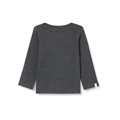 Abbildung von Noppies Baby Unisex U Tee ls Rib Natal T Shirt, Dark Grey melange C238, 44