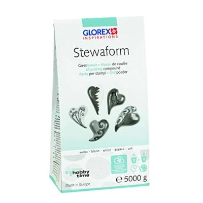 Abbildung von Glorex 6 2606 505 Stewaform Gießmasse weiß, 5000 g, universell einsetzbar, lufttrocknend, bemalbar
