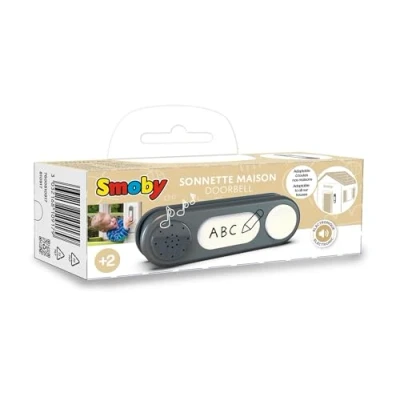 Abbildung von Smoby elektronische Türklingel Klingel für Gartenhaus, Spielklingel zum Nachrüsten, Bellen &amp; Miauen, einfache Montage, passend die meisten Spielhäuser