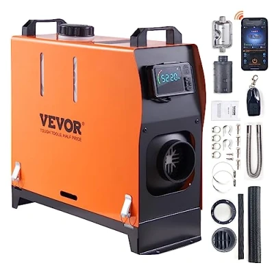 Abbildung von VEVOR Luft Dieselheizung Standheizung 12 V 5 kW, Luftheizung Air Diesel Lufterhitzer, 0,160,52 L/Std. mit LCD Display &amp; Fernbedienung Bluetooth APP