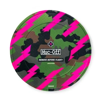 Abbildung von Muc Off Bremsscheiben Schutz Camo für Scheibenbremse Fahrrad, 2er Set Waschbare Neopren Hüllen Scheibenbremsen vor Übersprühen und Transportschäden Idealer Zusatz Fahrradpflege