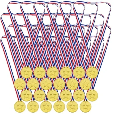 Abbildung von THE TWIDDLERS 24 Stück Medaillen Awards Winner Set Perfekt für Schulwettbewerbe, Fußball Kinder, Tanz, Anerkennung &amp; Leistung Quiz Zeremonie Geschenke