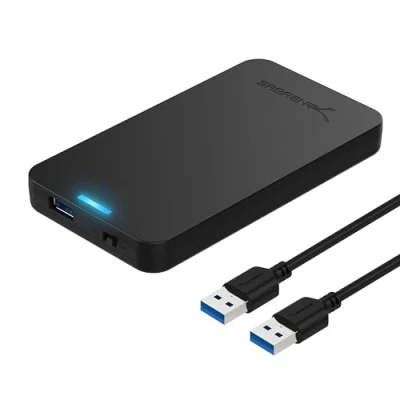 Abbildung von SABRENT Festplattengehäuse 2,5 Zoll, SSD HDD SATA zu USB 3.2x1 Gehäuse (EC UASP)
