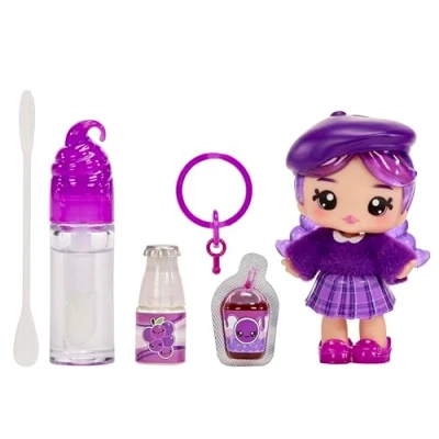 Abbildung von YUMMILAND Lipgloss Puppe Greta Grape Duftende mit DIY Set Geeignet für Kinder ab 4 Jahren