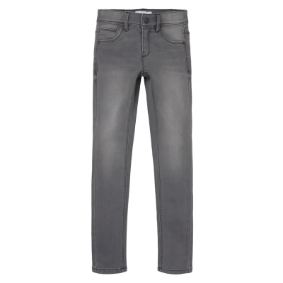 Abbildung von Name it Nkfpolly Dnmtax PANT Jeans Skinny Fit für Kinder, Größe: 158, Light grey denim