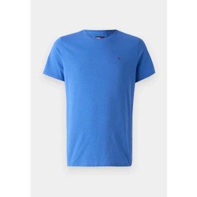 Abbildung von Tommy Jeans Herren TJM Xslim Jersey Tee Dm0dm04411 S/S T Shirt, Blue (Tempo Blue), S EU