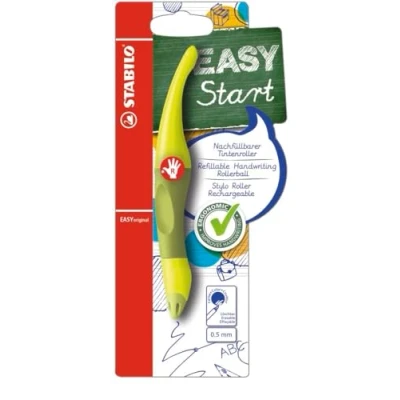 Abbildung von Ergonomischer Tintenroller für Rechtshänder STABILO EASYoriginal in limone/grün blau (löschbar) inkl. Patrone